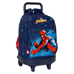 Spiderman Cartable à roulettes Spider-Man Neon Blue marine 33 X 45 X 22 cm