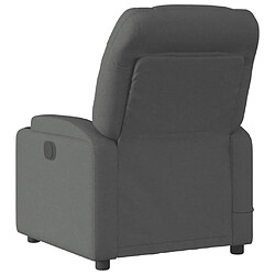 Avis vidaXL Fauteuil inclinable de massage électrique gris foncé tissu