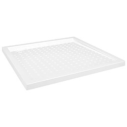 vidaXL Receveur de douche avec picots Blanc 80x80x4 cm ABS