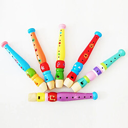 Wewoo Jouet en bois Flûte Enfants éducation pédagogique coloré jouets musicaux, taille: 20 * 2.5cm