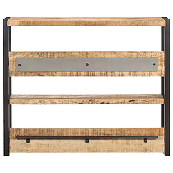 vidaXL Table de bar 120x40x101 cm Bois de manguier brut