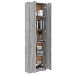 Acheter vidaXL Garde-robe couloir Sonoma gris 55x25x189 cm Bois d'ingénierie