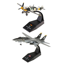 Nouveau 1: 100 F-14 Fighter Bomber + 1:72 Bf-109 Aircraft 3D Alloy Model