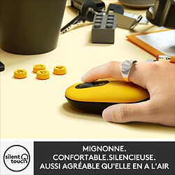 Acheter Souris Sans Fil Logitech POP Mouse avec Emojis Personnalisables, Bluetooth, USB, Multidispositifs - Jaune