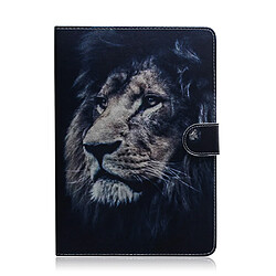 Etui en PU impression de motif flip avec support et boucle de peinture Lion pour votre Lenovo Tab M10 Plus/M10 FHD Plus