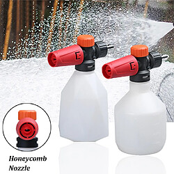 Universal Nettoyeur à haute pression 500ml générateur de mousse de neige portable 1/4 connecteur de déversement rapide pistolet à mousse | pistolet à eau mousse de neige