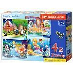 Beautiful Fairy Tales,4xPuzzl(8+12+15+20 Teile- Castorland