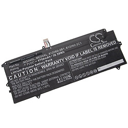 vhbw batterie compatible avec HP Elite x2 1012 G1-T5H15EP, x2 1012 G1-T5H23EP, x2 1012 G1-T5H25EP laptop (4750mAh, 7,7V, Li-Polymère, noir)