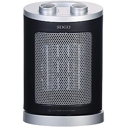 Sogo radiateur soufflant céramique 1500W gris noir