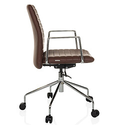 Chaise de bureau / fauteuil de direction VEMONA 30 PU marron hjh OFFICE pas cher