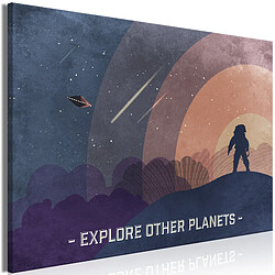 Artgeist Tableau - Explore Other Planets (1 Part) Wide 60x40 cm