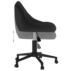 Acheter vidaXL Chaises pivotantes à manger lot de 4 noir velours