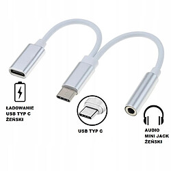 GUPBOO Adaptateur de câble d'adaptateur de prise audio USB-C,JL2063