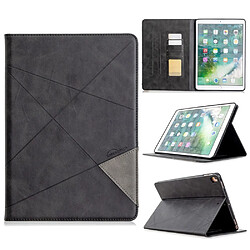 Etui en PU motif géométrique avec support noir pour votre Apple iPad 10.2 (2019)/Air 10.5 pouces (2019)/Pro 10.5 pouces (2017)