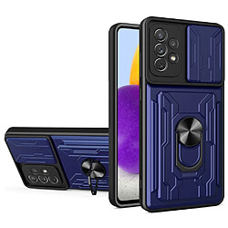 Coque en TPU avec béquille en anneau et porte-carte saphire pour votre Samsung Galaxy A52 4G/5G/A52s 5G