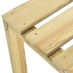 Acheter vidaXL Tabourets de bar de jardin lot de 4 Bois de pin imprégné