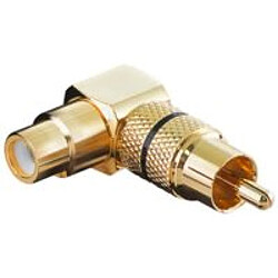 Disney Audio Adaptor RCA - RCA M-F gold plated, right angled