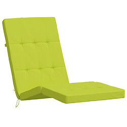 Avis vidaXL Coussins de chaise longue lot de 2 vert vif tissu oxford