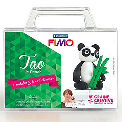 Graines Creatives Coffret de modelage pâte polymère pour enfants - Tao le Panda 6,5 cm