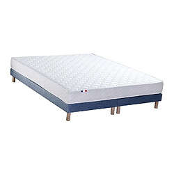 Idliterie Ensemble Matelas accueil Latex 3 zones INITIAL - Bi Confort Mousse & Latex + Sommier - Made in France