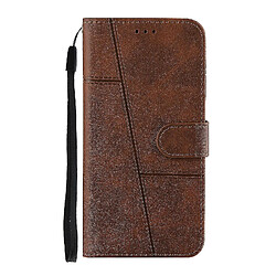 Universal Xiaomi mi 11 lite 5g couverture de folio cuir en cuir magnétique Etui Coque - Braun