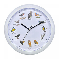 Horloge chant d'oiseau Blanc Herzberg HG03725