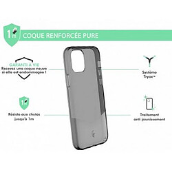 Force Case Coque Renforcée pour iPhone 12 / 12 Pro PURE Noir transparent