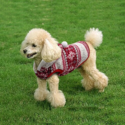 Wewoo Costume de Noël pour chien en peluche animal de compagnietaille XS rouge