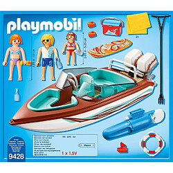 Playmobil® PLAYMOBIL 9428 Family Fun - Vacanciers avec vedette et moteur submersible