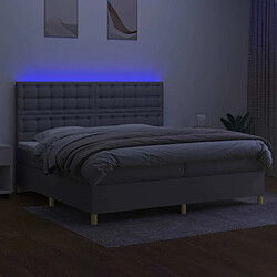 Acheter Sommier à lattes,Cadre à lattes de lit pour Adulte matelas et LED Gris clair 200x200 cm -MN81857