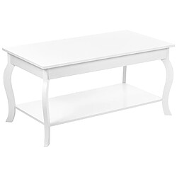 Beliani Table basse MDF Blanc HARTFORD