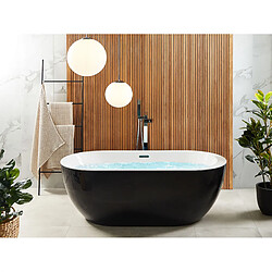 Beliani Baignoire îlot noire 170 x 80 cm NEVIS