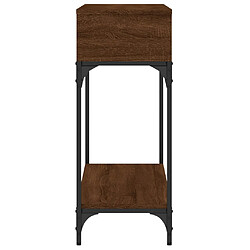 Avis vidaXL Table console chêne marron 100x30,5x75 cm bois d'ingénierie