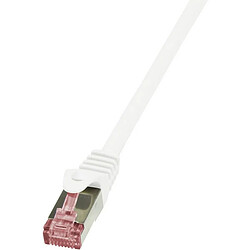 Avis LogiLink Câble patch, Cat. 6, S/FTP, 10,0 m, blanc ()