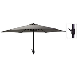 ProGarden Parasol de jardin Monica 270 cm gris foncé