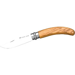 Couteau de poche avec poignée d'olive Joker, ferrule rotative, feuille de 8 cm Inox 420, NO21 + carte cadeau polyvalente