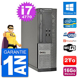 PC Dell Optiplex 3020 SFF i7-4770 RAM 16Go Disque Dur 2To Windows 10 Wifi - Occasion