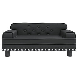 Avis Maison Chic Niche Lit pour chien | Panier couchage pour chien noir 70x45x30 cm similicuir -GKD33664