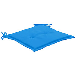 Avis Decoshop26 lot de 2 coussins de chaise de jardin 100% polyester bleu 50x50x3 cm DEC021729