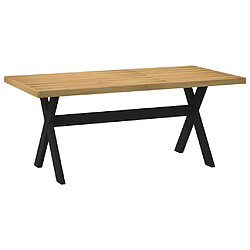 Acheter vidaXL Table à manger NOAIN pieds en forme de X 180x90x75cm massif pin