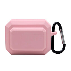 Coque en silicone mousqueton anti-perte, rose pour AirPods Pro