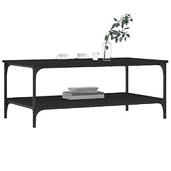 Avis Maison Chic Table basse,Table Console Table d'appoint, Table pour salon noir 100x55x40 cm bois d'ingénierie -MN26790