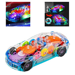 Acheter Bébé Voiture Jouet avec Musique et Lumières Transparent Mécanique Vitesse Jouet de Voiture Automatique Direction sur Contacter Creative Cadeaux