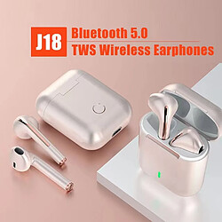 GUPBOO Écouteurs J18 TWS avec micro et Bluetooth