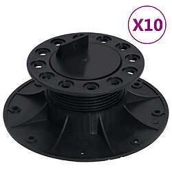 vidaXL Pieds de terrasse réglables 10 pcs 60-88 mm