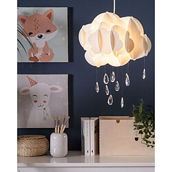 Beliani Lampe suspension blanche AILENNE