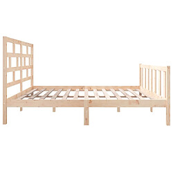 Acheter vidaXL Cadre de lit sans matelas bois de pin massif