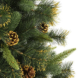 Acheter vidaXL Sapin de Noël artificiel articulé avec pommes de pin 180 cm