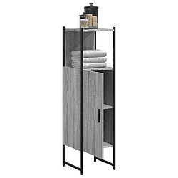 Acheter Maison Chic Armoire de salle de bain,Meuble de rangement,Meuble haut sonoma gris 33x33x120,5 cm -GKD993032