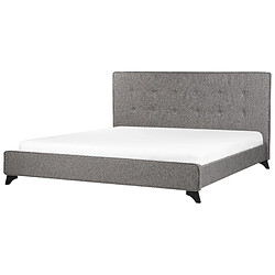 Beliani Lit double 180 x 200 cm gris AMBASSADOR